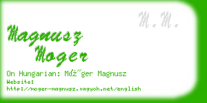 magnusz moger business card
